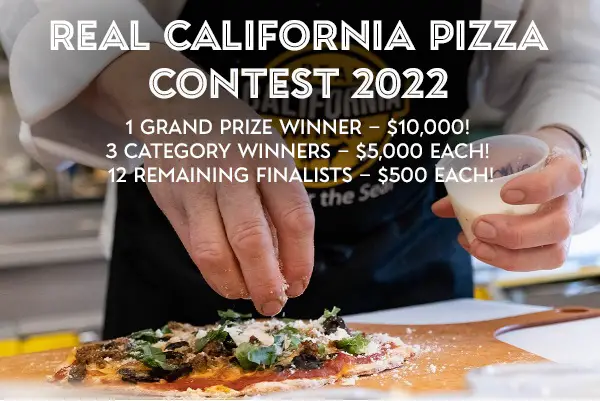 Real California Pizza Contest 2022: Win Up To $10,000 Cash Prize