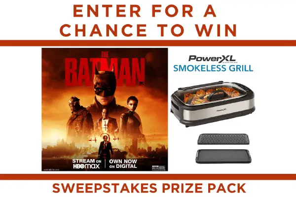PowerXL The Batman Sweepstakes: Win Free Smokeless Grill & Digital Movie