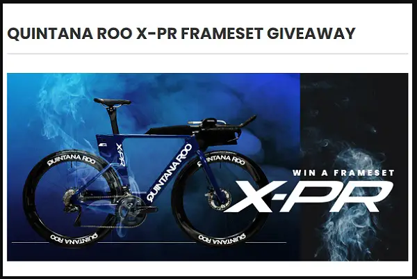 Quintana Roo X-PR Bike Giveaway