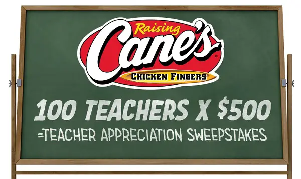 Raising Canes TA Sweepstakes: Win $500 Free VISA Gift Cards & A Gift Basket