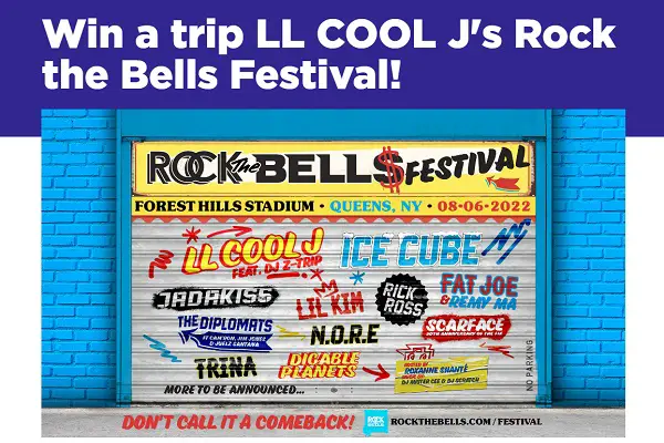 Rock The Bells Festival Ticket Sweepstakes 2022