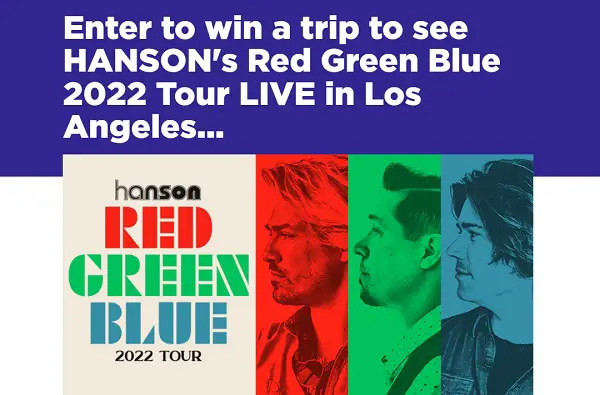 SiriusXM Hanson Live Tour Sweepstakes: Win Free Concert Tickets