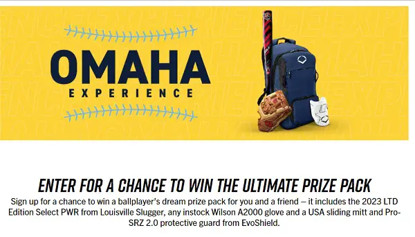 Slugger Baseball Omaha Giveaway: Win A Free Baseball Game Gear