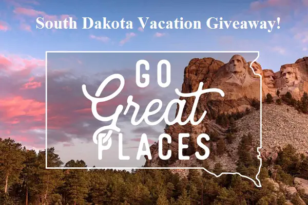 South Dakota Vacation Giveaway: Win $3,500 Free Travel Voucher