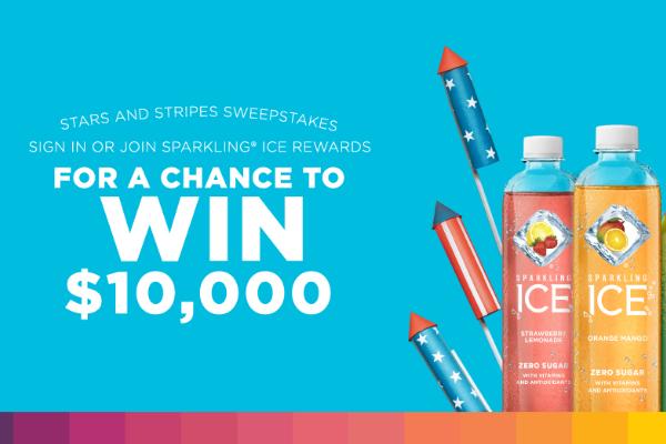 Sparkling Ice Rewards Sweepstakes: Win $10,000 Cash For Free