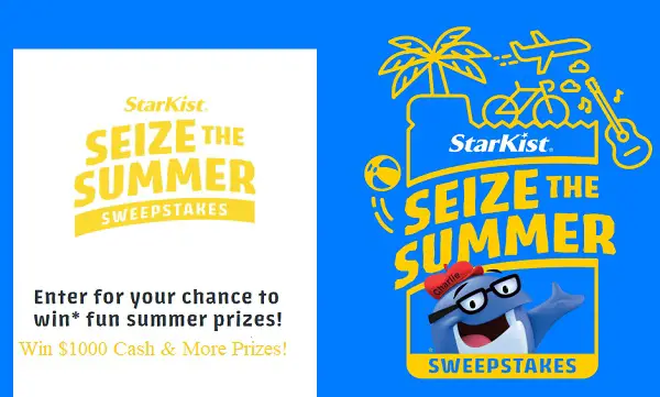 StarKist Summer Sweepstakes: Win $1000 Cash, Free Products & More (17 Winners)