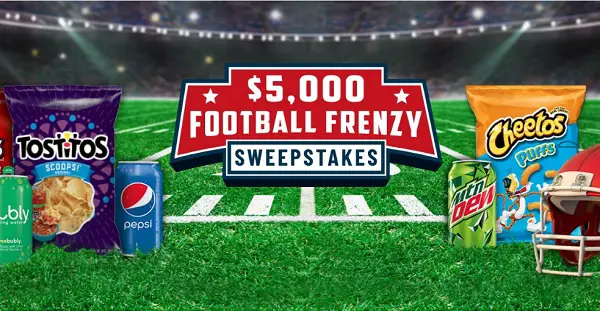 Tasty Rewards Football Frenzy Sweepstakes: Win $5000 Cash!