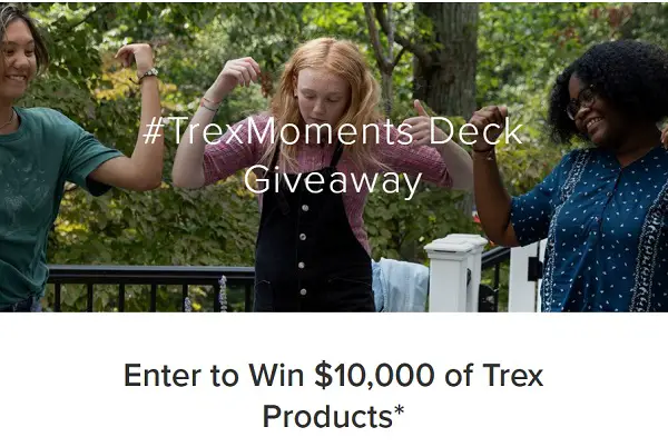 Trex Moments Deck Giveaway: Win Up To $10,000 Free Home Décor Products