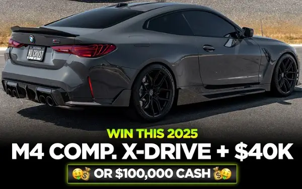 Tuner Cult Car Giveaway – Win a 2025 BMW M4 Competition x Drive + $40,000 Cash!