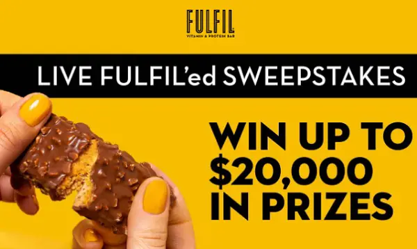 FULFIL Nutrition Sweepstakes: Win Free Outdoor Prizes & FULFIL Bar Packs (60+ Daily Prizes)