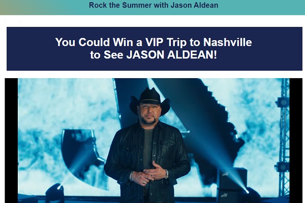 Valpak Aldean Tour Giveaway: Win A Trip To Jason Aldean Rock N' Roll Cowboy Tour