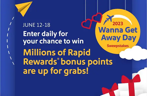 Wanna Get Away Day Sweepstakes 2023: Win Over 8000 Instant Win Prizes