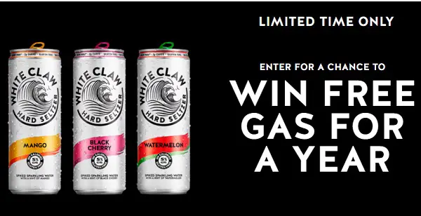 White Claw Free Gas Giveaway: Win Free Fuel For A Year