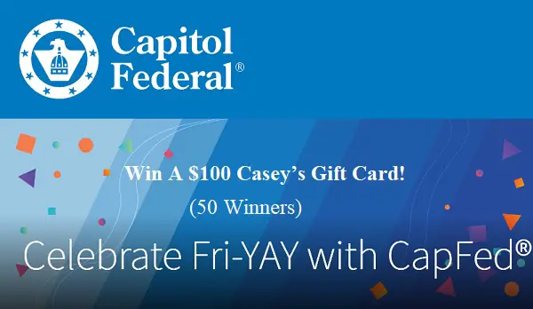 CapFed Sweepstakes: Win Free Gas Gift Cards (50 Winners)
