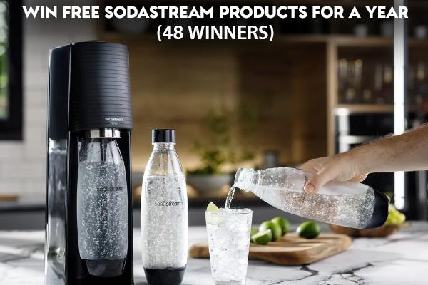 Win Free SodaStream Products For a Year (48 Winners)