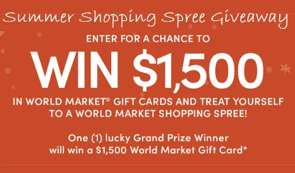 World Market Summer Shopping Spree Giveaway