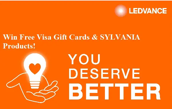 Ledvance You Deserve Better Sweepstakes: Win Free Gift Cards & Lighting Products (10 Winners)