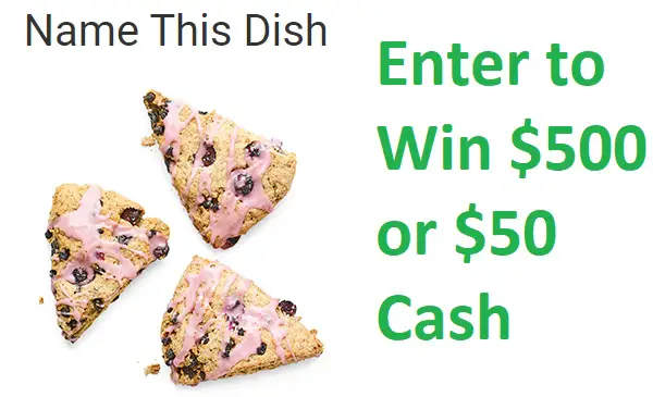 Food Network Name this Dish Sweepstakes: Win $650 in Cash Prizes!
