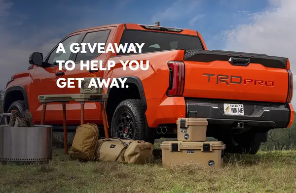 Win a 2023 Toyota Tundra TRD Pro!