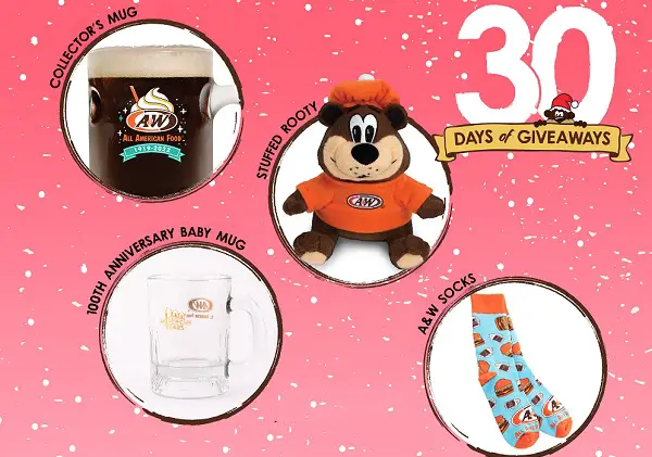 30 Days of Giveaways 2022: Win A&W Prize Packs (36 Winners)