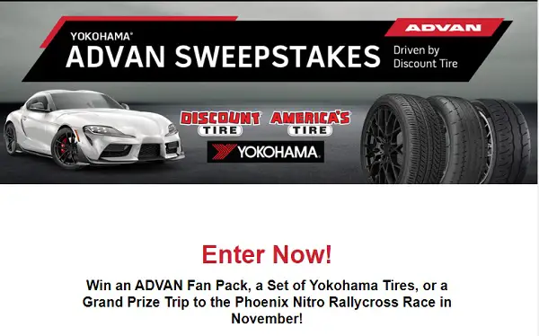 Yokohama ADVAN Sweepstakes: Win A Free Trip to Phoenix & Race Tickets