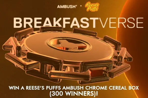 Ambush Reese's Puffs Cereal Giveaway (300 Winners)