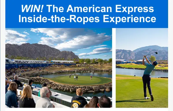 The American Express Golf Giveaway: Win Free Tickets & Nutrition Supplies