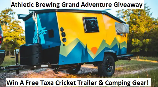 Athletic Brewing RV Sweepstakes: Win Free Cricket Taxa Trailer & Camping Gear