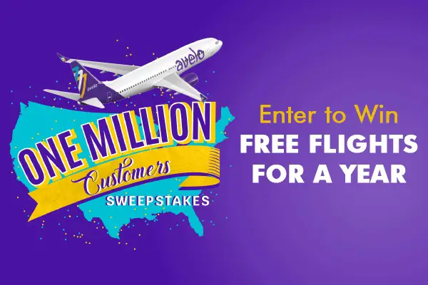 Avelo Air One Million Sweepstakes: Win Free Flight Tickets For A Year