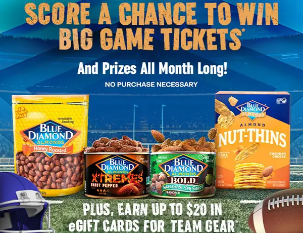 Blue Diamond Super Fan Sweepstakes 2022: Win Trip to 2023 Super Bowl