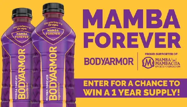 Bodyarmor Mamba Sweepstakes: Win Free Bodyarmor Products For A Year