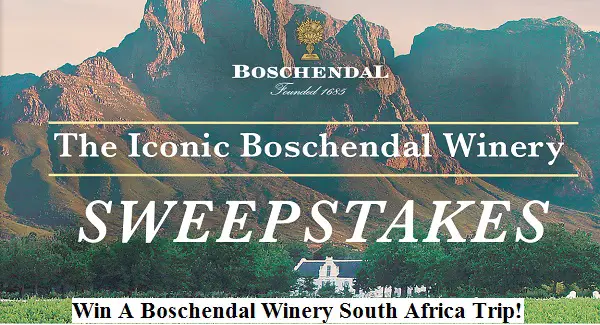 Win Boschendal Winery South Africa Trip Giveaway