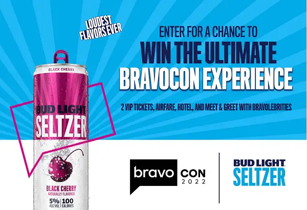 Bud Light Bravocon Sweepstakes: Win Free Trip, VIP Tickets & Meet Bravolebrities