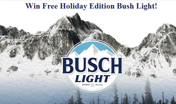 Busch Light Bush Lights Beer Holiday Giveaway (14 Winners)