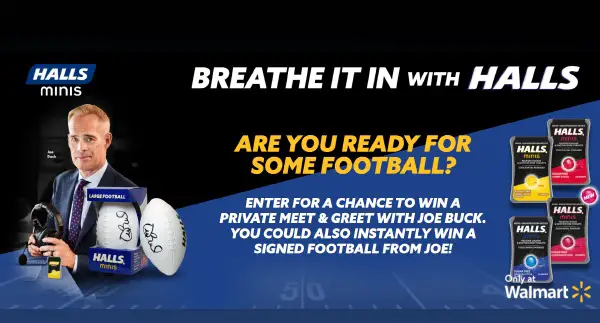 Calls For Halls Meet Celebrity Sweepstakes: Instant Win A Free Trip To Meet Joe Buck