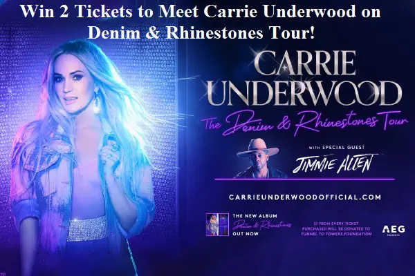 Win 2 Tickets to Meet Carrie Underwood on Denim & Rhinestones Tour!