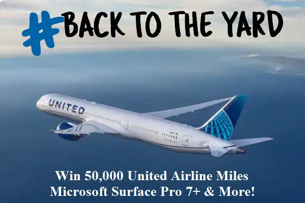 Chase Back To The Yard Free Air Miles Giveaway: Win Free Travels, Laptops & More
