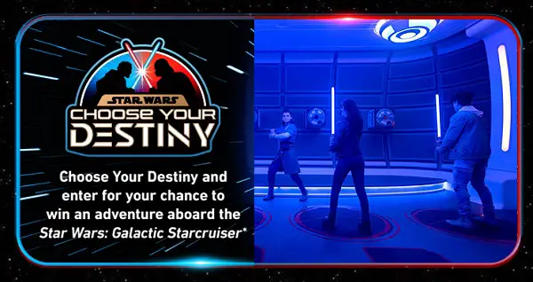 Disney Star Wars Choose Your Destiny Sweepstakes: Win Trip to Walt Disney World Resort!