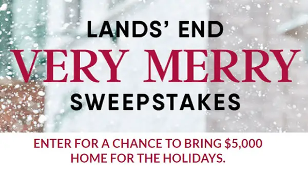 Lands’ End Christmas Giveaway: Win $5000 Cash!