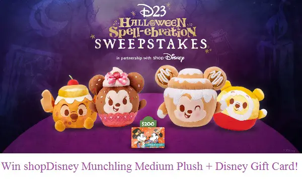D23 Halloween Sweepstakes: Win $200 Disney Gift Card & More