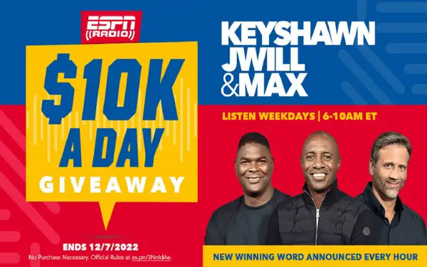 KJM $10K a Day Giveaway 2022: Win $2500 Cash (Daily 4 Winners)