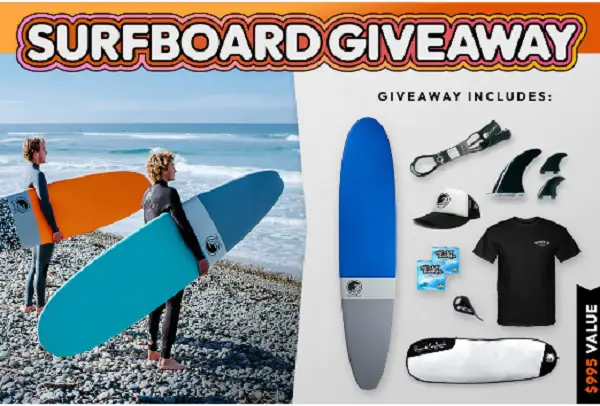 Degree 33 Surfboard Giveaway: Win Free Surfing Prize Pack