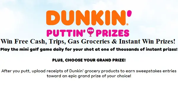 Dunkin' Summer Sweepstakes: Instant Win Cash, Trips, Free Gas & More