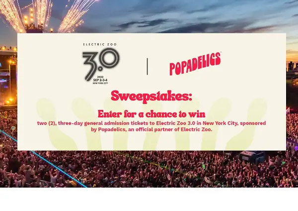 Electric Zoo Music Festival Sweepstakes: Win Tickets & Free Snacks