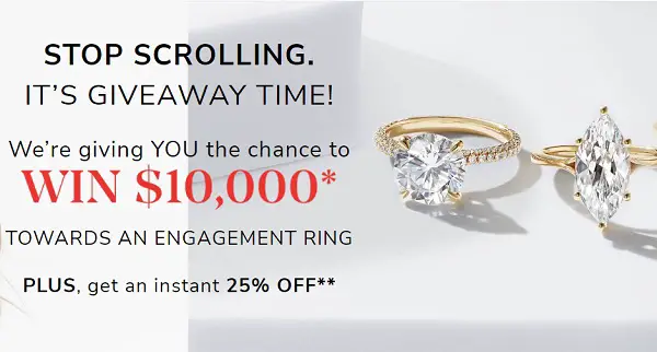 Engagement Ring Jewelry Sweepstakes 2022: Win $10K Free Shopping Spree