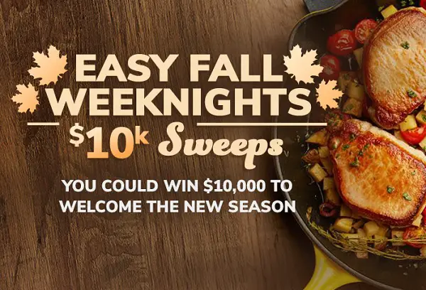 Food Network Easy Fall Weeknights Sweepstakes 2022: Win $10000 Cash!