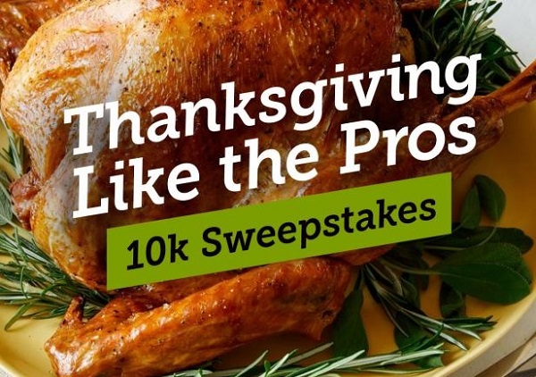 Food Network Thanksgiving Like Pro Sweepstakes: Win $10000 Cash
