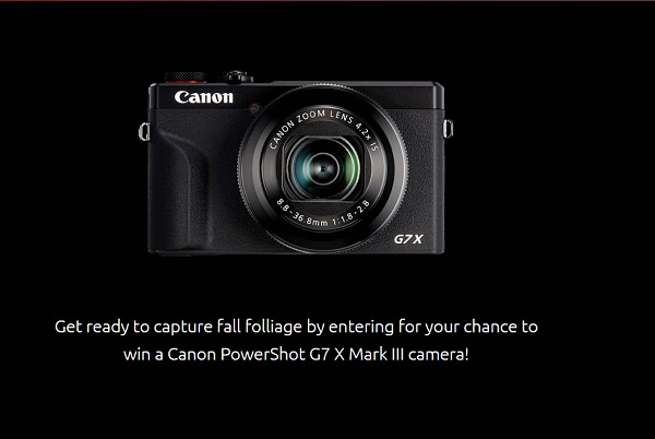 Win A Canon G7X Digital Camera!