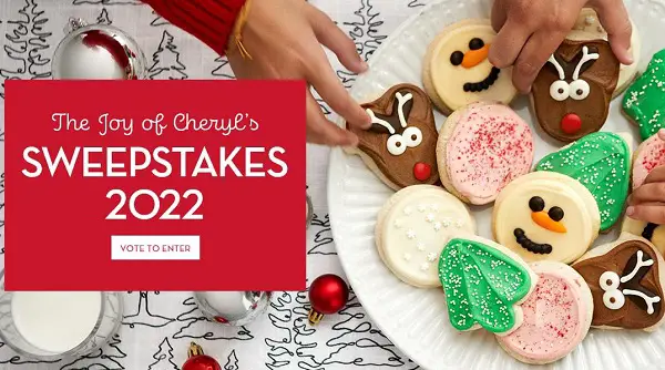 Cheryl’s Holiday Cookies Giveaway: Win $100 Gift Card (6 Winners)!