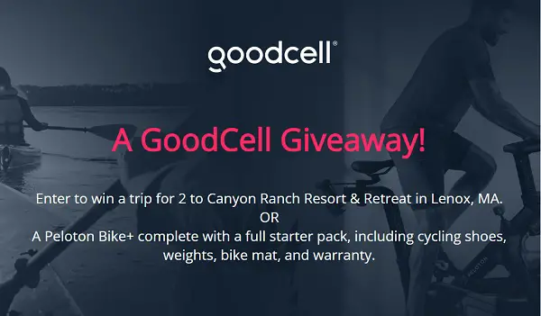 GoodCell Sweepstakes: Win Free Resort Vacation & A Peloton Bike Prize Package